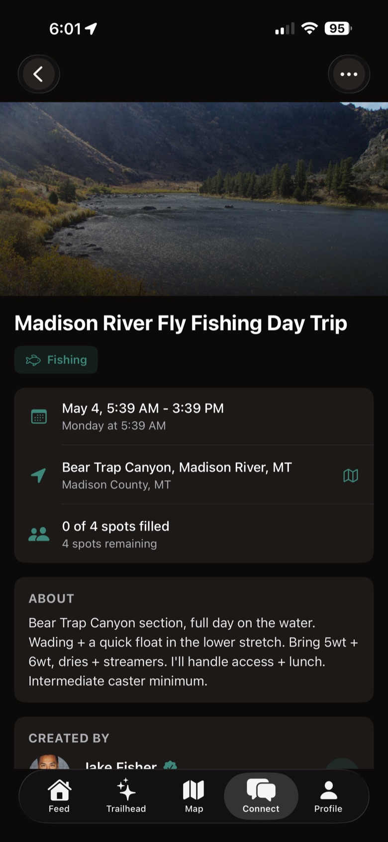Activities screen in Nomatic Atlas