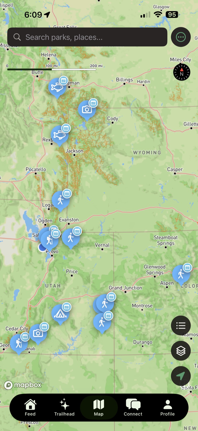 Nomatic Atlas map view with outdoor layers